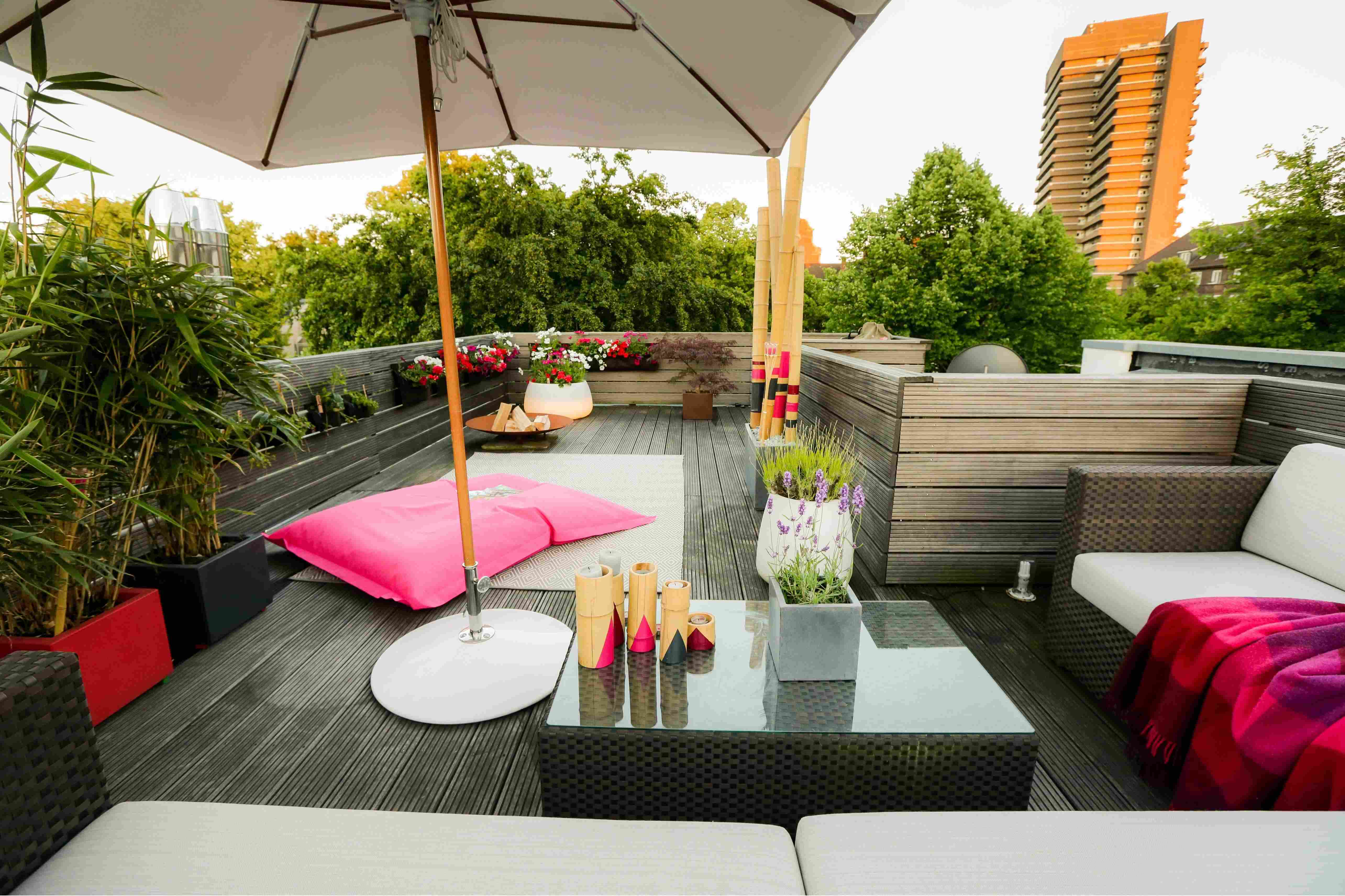 Projektfoto konzeption einer Dachterrasse in Hamburg.